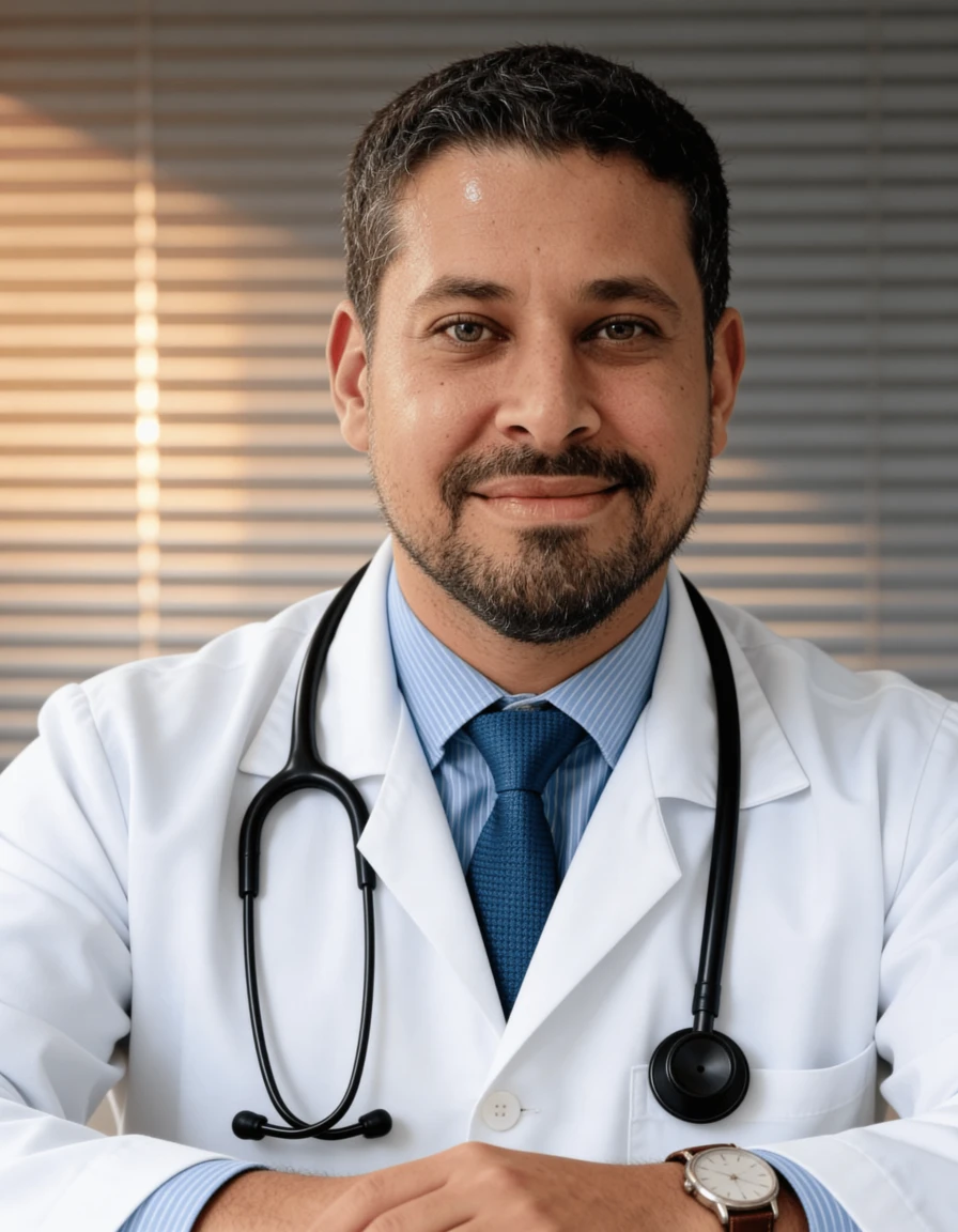 Retrato de Dr. Gustavo Lacerda, diretor técnico da Clínica SemDor